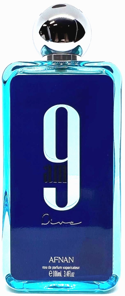 458011 3.4 Oz Afnan 9 Am Dive Eau De Parfum Spray for Unisex