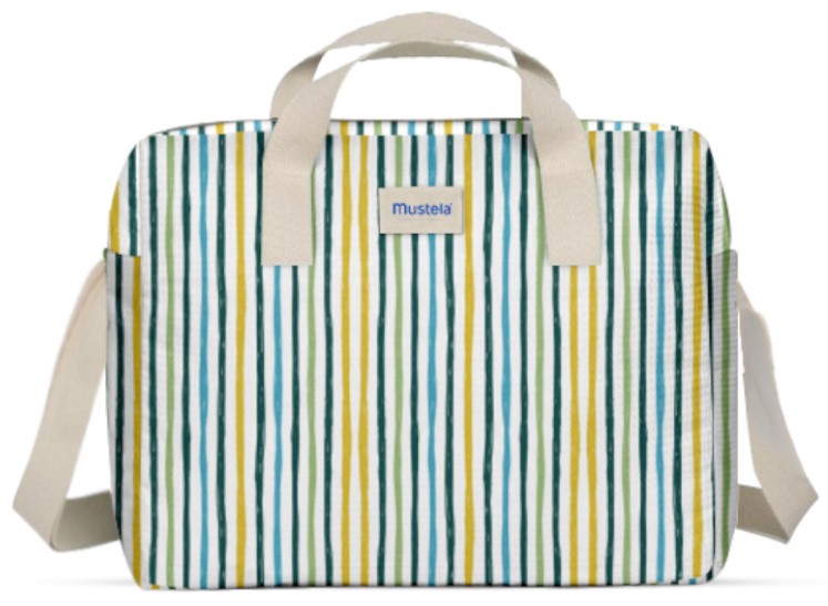 Mustela Bolsa De Paseo Little Moments Rayas 5 Productos De Higiene