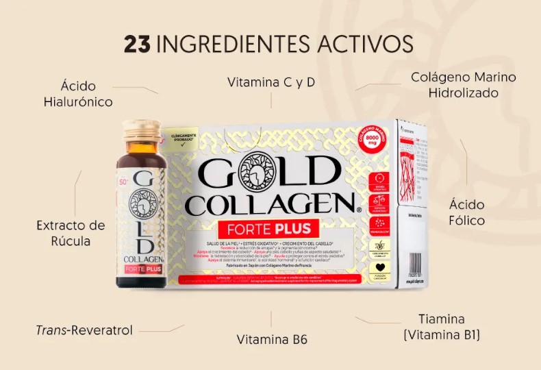 Gold Collagen Forte Plus 10x50ml Botellas