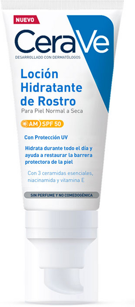 Cerave loción hidratante de rostro spf50