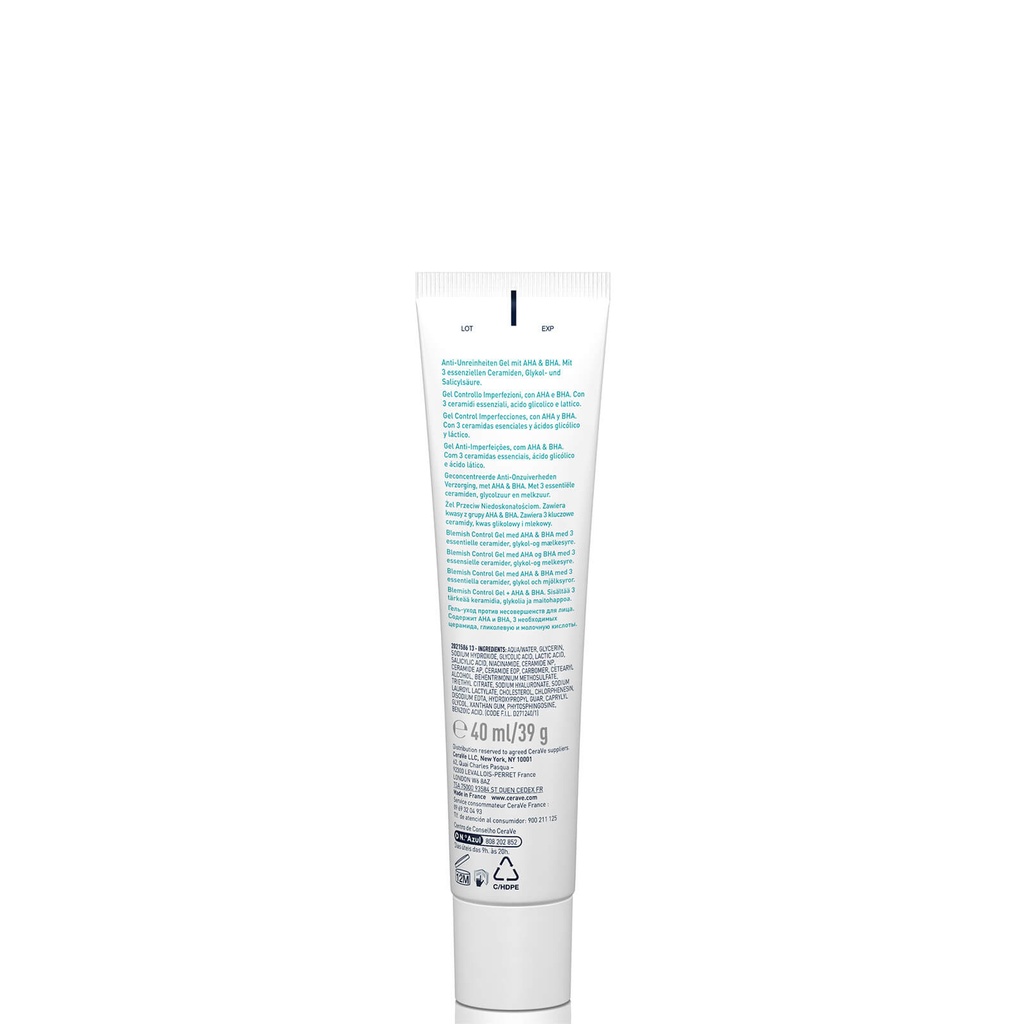 Cerave gel facial control de imperfecciones 40 ml 
