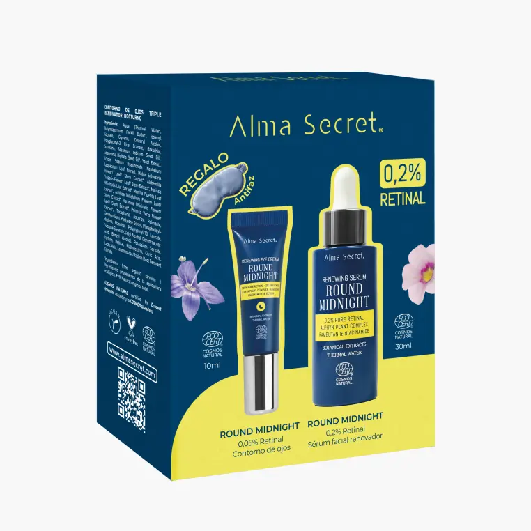 Alma Secret Pack: Sérum Retinal 0,2% +Contorno Ojos Retinal+ Antifaz