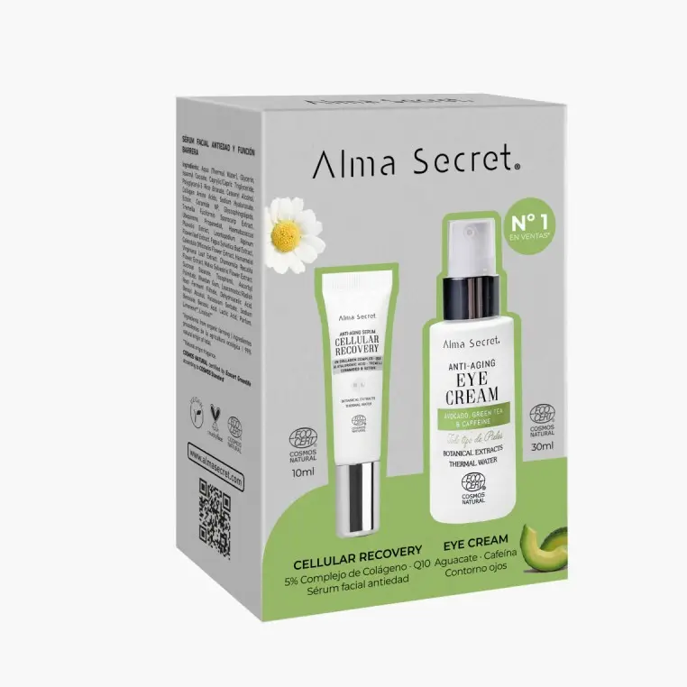 Alma Secret Pack: Contorno Ojos Aguacate + Mini Sérum Cellular Recovery 10ml