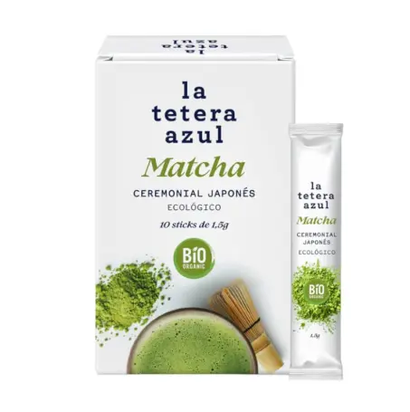 La Tetera Azul Té Matcha Ecológico 10 Sticks x 1,5g