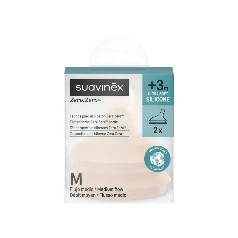 Suavinex Tetina Anticólico Flujo +3m 2UD fair 