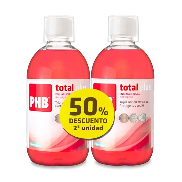 PHB duplo Total Plus Enjuague Bucal 2x500ml
