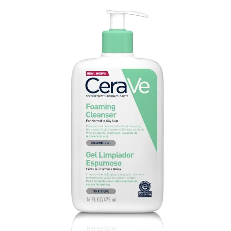 Cerave Gel Limpiador Espumoso 473 ml 
