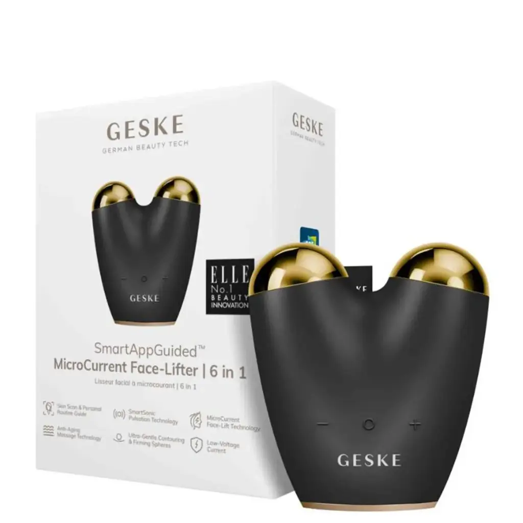 GESKE MicroCurrent Face-Lifter | 6 in 1 | Black Gold