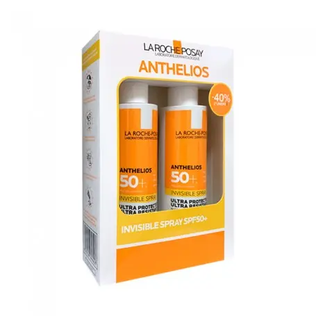 La Roche Posay Anthelios Spray Invisible SPF 50+ Duplo 2X200ml