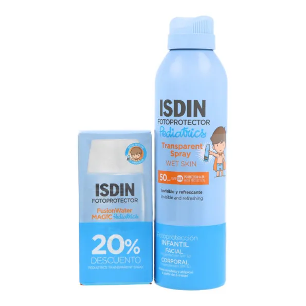 Isdin Pack Spray Transparente Pediatrics + Fusion Water Magic Pediatrics 