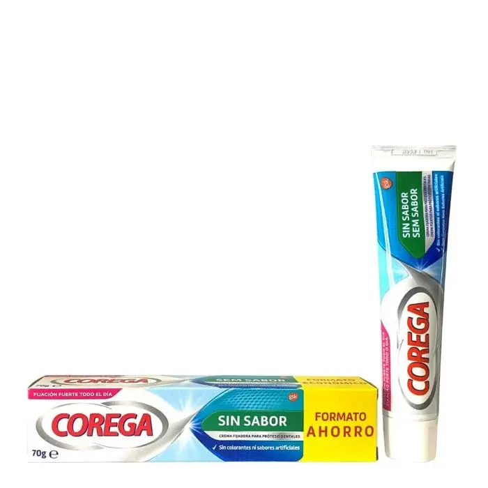Corega Adhesivo Dental Sin Sabor Formato Ahorro 70gr