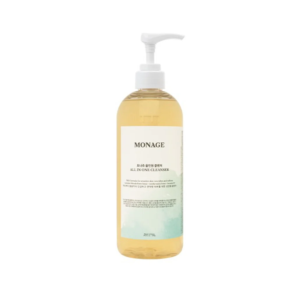 Monage Limpiador Todo en 1 Champú, Gel Facial y Corporal 520g