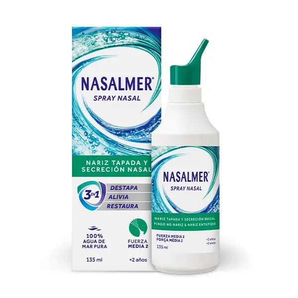 Nasalmer Fuerza Media 2 Spray Nasal Isotónico 135ml