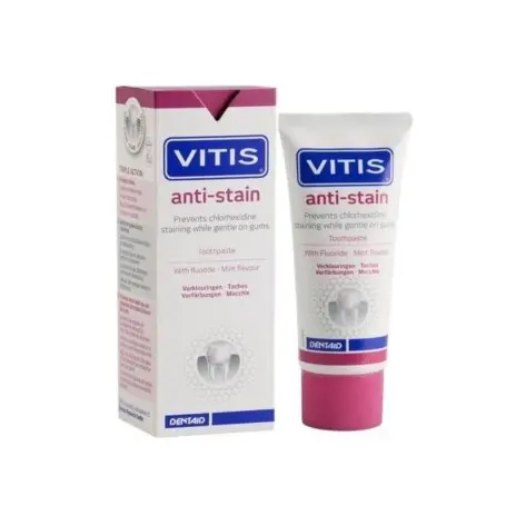 Vitis Anti-Stain Pasta Dentífrica con Flúor Sabor Menta 