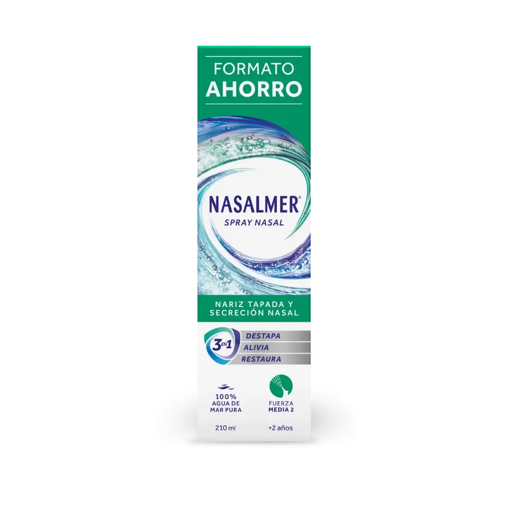 Nasalmer Fuerza Media Spray Nasal Isotónico Formato Ahorro 210ml