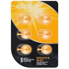 Ellips Ampollas de Vitamina Para Cabello Suave y Sedoso Con Aceite de Aloe Vera 6 Uds