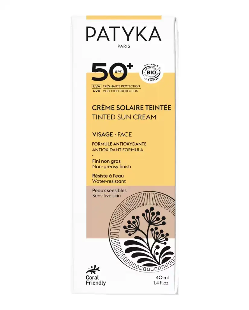 Patyka Crema Solar Facial Mineral Con Color Tono Nude SPF50 40ml