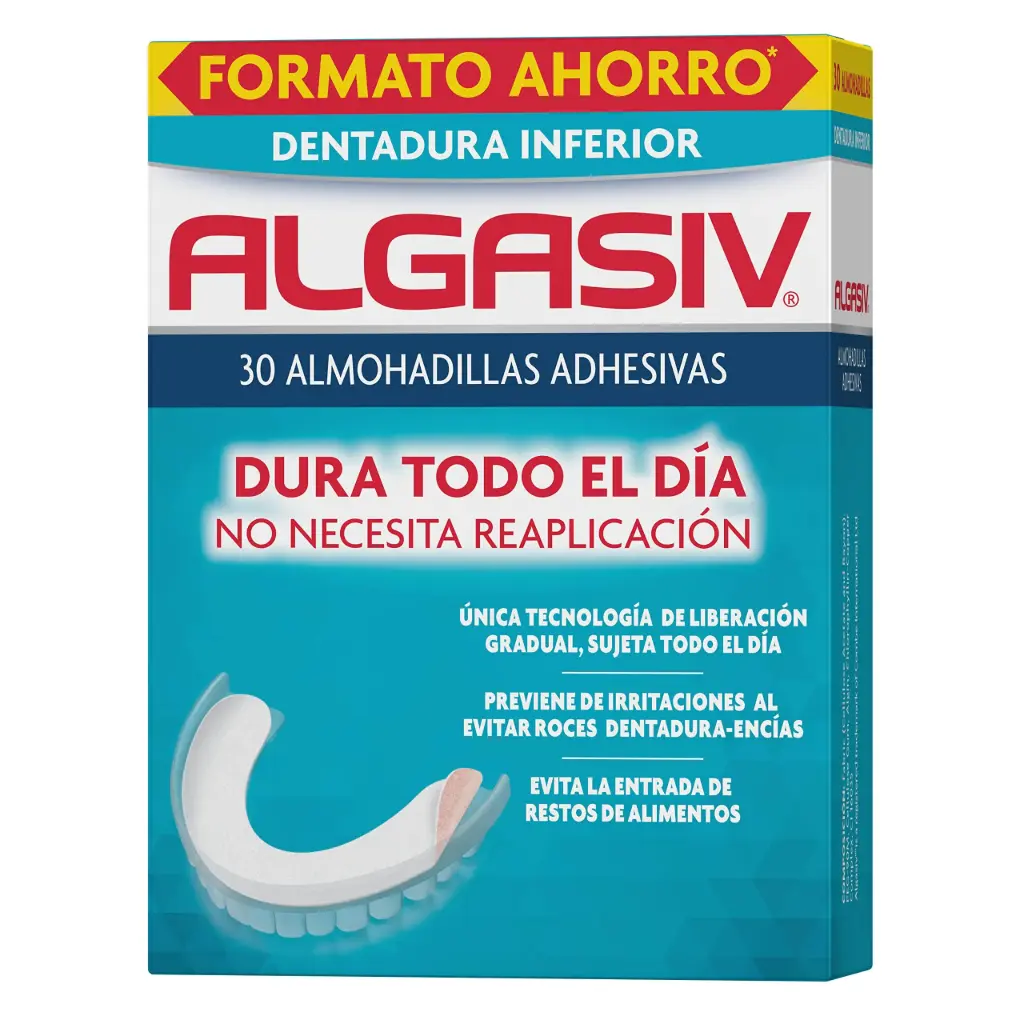 Algasiv Almohadillas Adhesivas Inferior 30 Uds