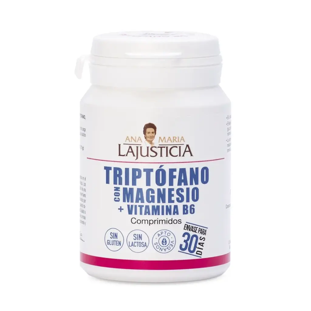 Ana María LaJusticia Triptófano Con Magnesio+ Vitamina B6 60 Comprimidos