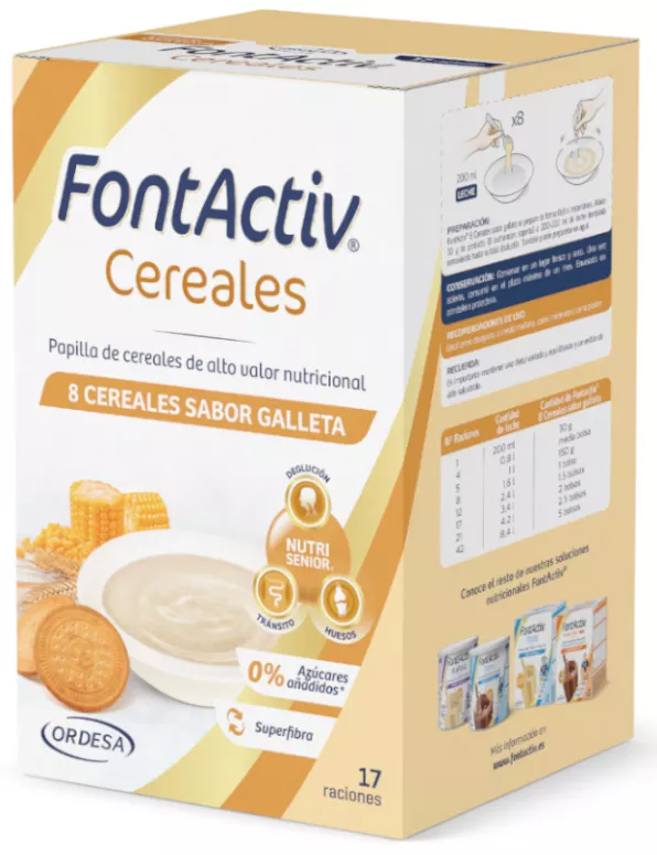 Fontactiv 8 Cereales Sabor Galleta 500gr