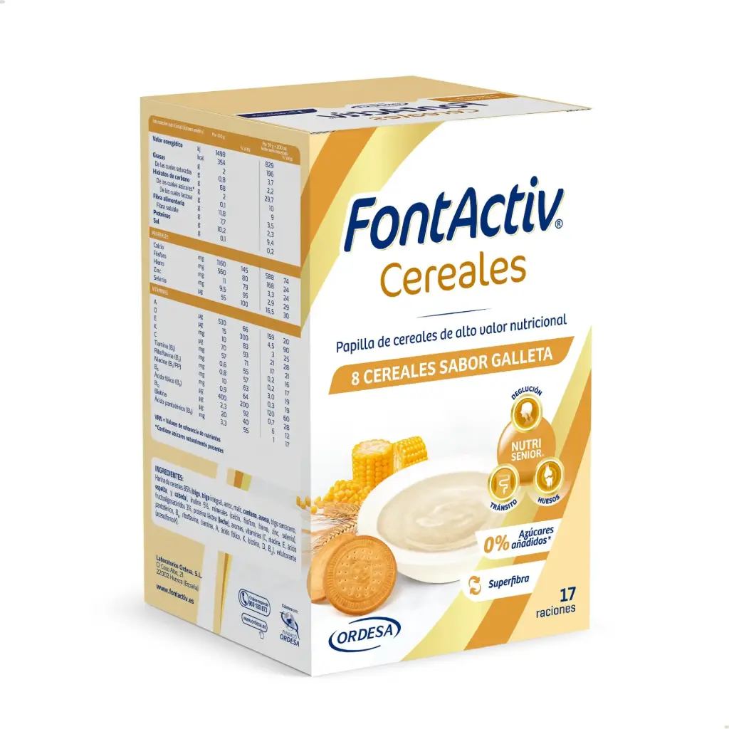 Fontactiv 8 Cereales Sabor Galleta 500gr
