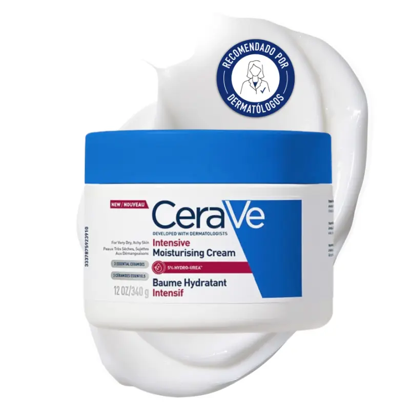 Cerave Crema Hidratante Intensiva 5% Urea Tarro  340g