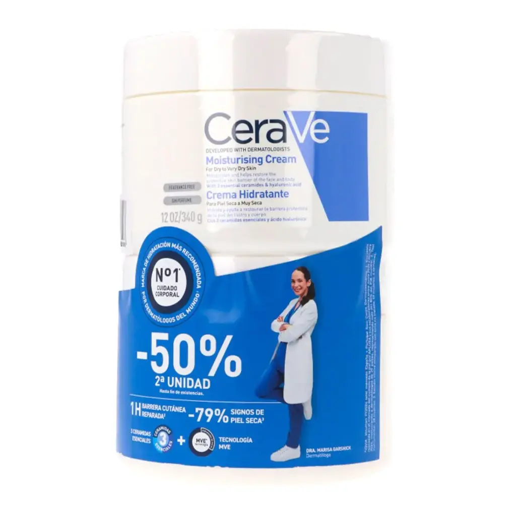 Cerave Duplo Crema Hidratante Tarro 340g