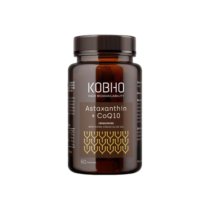 Kobho Astaxantina+ CoQ10 60 Perlas