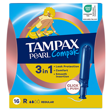 Tampax Pearl Compak Regular 16 Uds