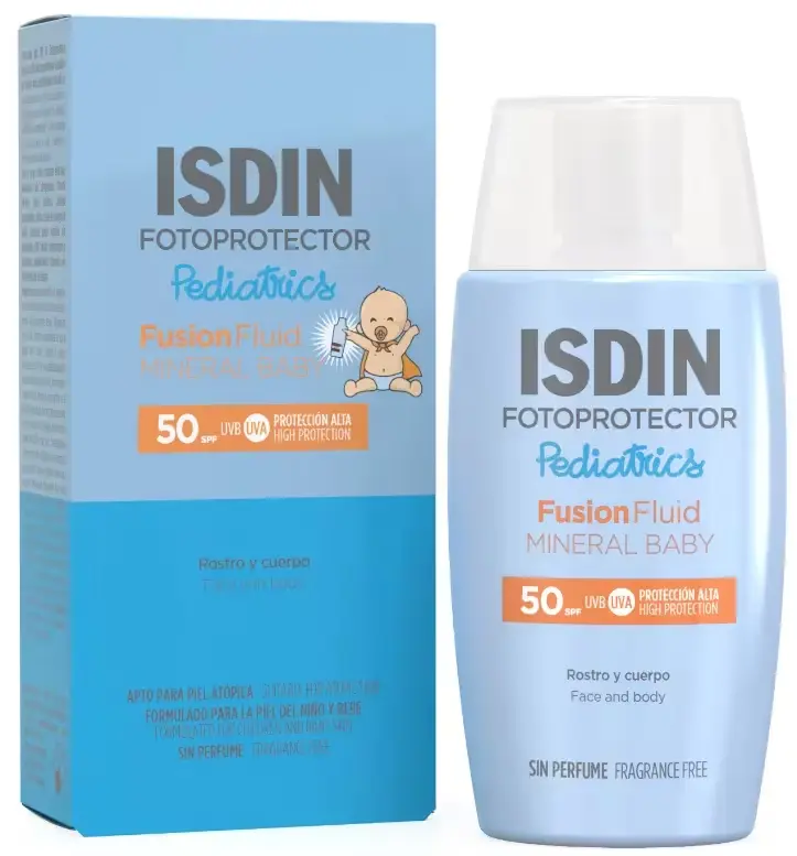 Isdin Pediatrics FusionFluid Mineral Baby SPF50+ Rostro y Cuerpo 50ml