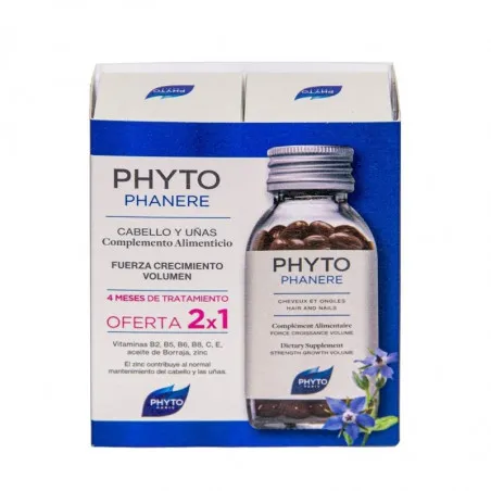 Phyto Phytophanere Duo Complemento Alimenticio Cápsulas Cabello y Uñas 