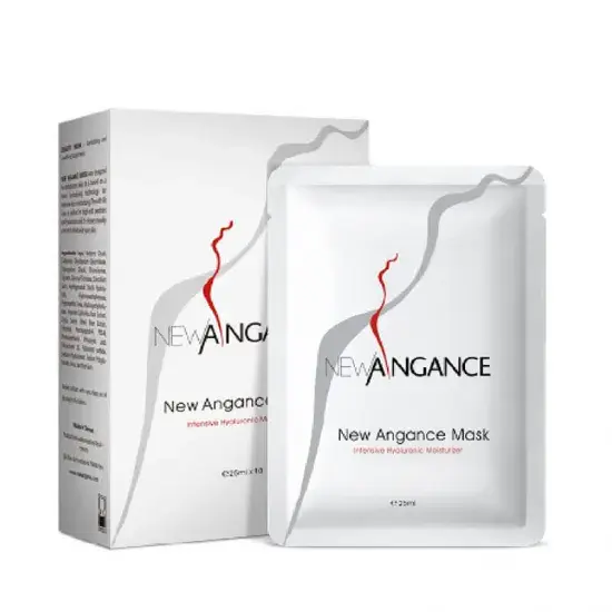 New Angance Mascarilla Ácido Hialurónico y Colágeno 10 Uds 