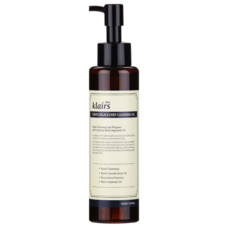 Klairs Aceite Limpiador Suave Negro 150 ml 