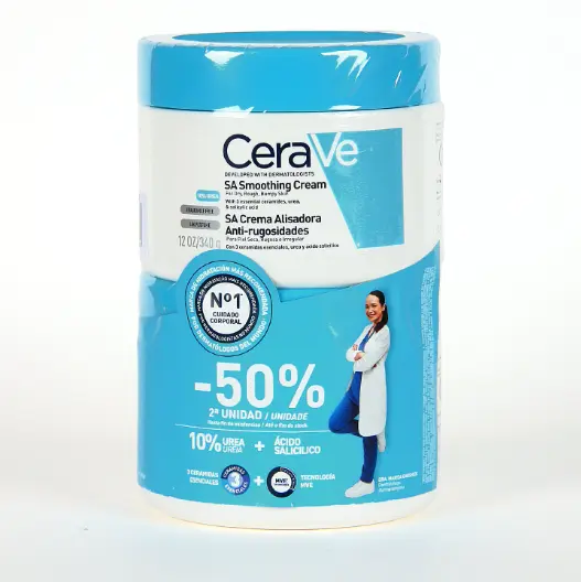 Cerave Duplo Crema Alisadora Anti-Rugosidades  Promoción 2x340g
