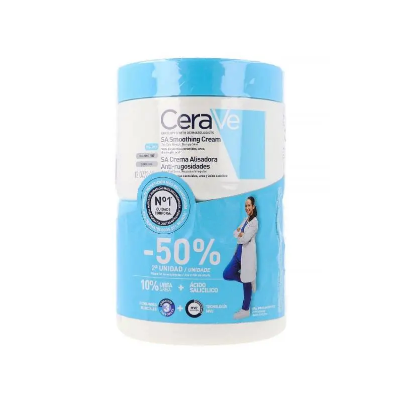 Cerave Duplo Crema Alisadora Anti-Rugosidades  Promoción 2x340g