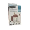 Suavinex Zero Zero Biberón Anticólico Ultra Soft +0m 120ml Marrón