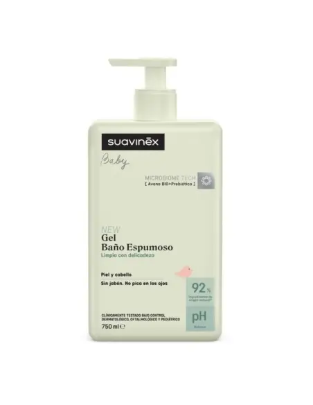Suavinex Gel Baño Espumoso Piel y Cabello 750ml 