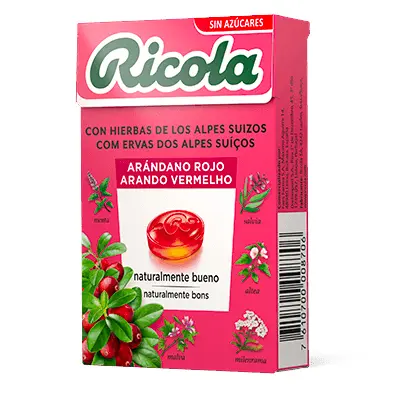 Ricola Caramelos Arándano Rojo Sin Azúcares 50g