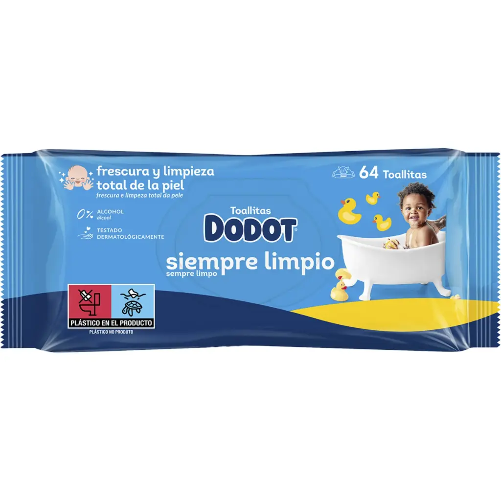 Dodot Toallitas Húmedas Siempre Limpio 64 Uds