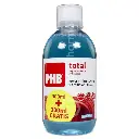 PHB Enjuague Bucal Total Azul 500 ml 
