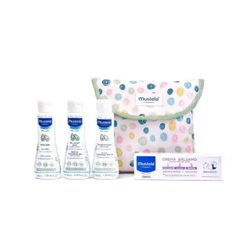 [154020] Mustela Neceser Little Moments Lunares Set 5 Piezas
