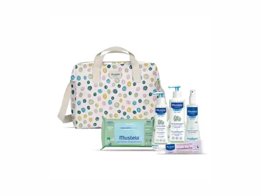 [8436034154303] Mustela Bolsa de Paseo Lunares Set 5 Piezas