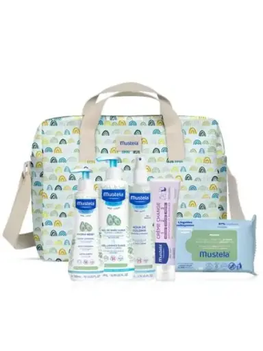 [8436034154327] Mustela Bolsa de Paseo Arcoíris Set 5 Piezas