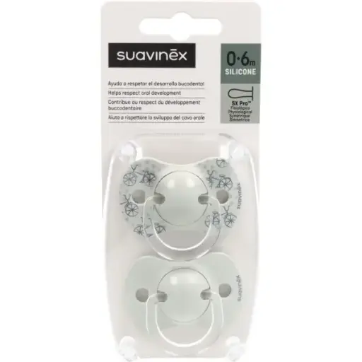 [199248] Suavinex Pack Chupetes Silicona Fisiológico Sx Pro 0-6 M