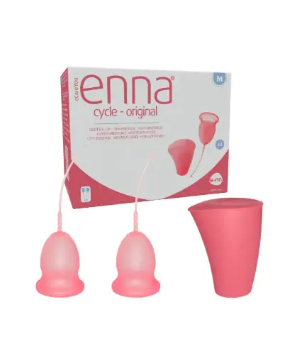 [215960] Enna Copa Menstrual Fácil Aplicación 2 Unidades Talla M