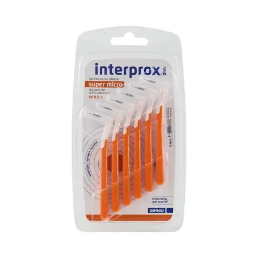[256553] Interprox Interproximal Plus Super Micro Ángulo  0,9mm 6 Ud