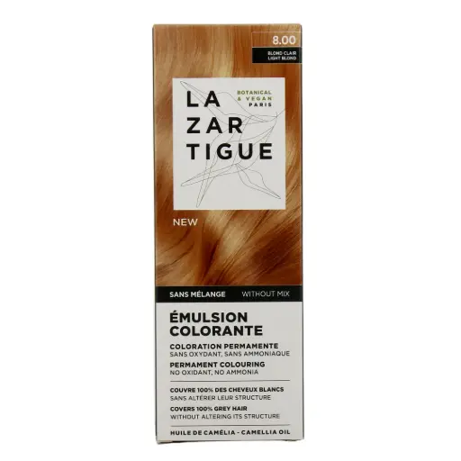 [001966] Lazartigue Emulsión Colorante Nº8 Rubio Claro 