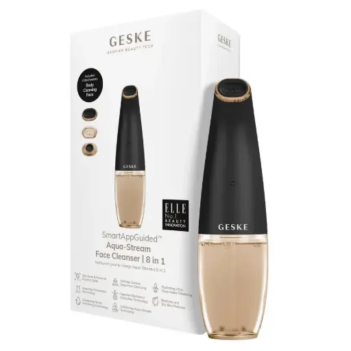 [003033] GESKE Aqua-Stream Face Cleanse | 8 in 1 Black Gold
