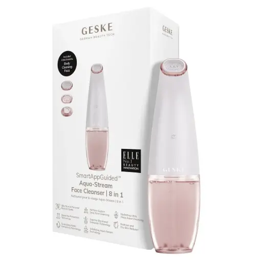 [003019] GESKE Aqua-Stream Face Cleanse | 8 in 1 White Rose