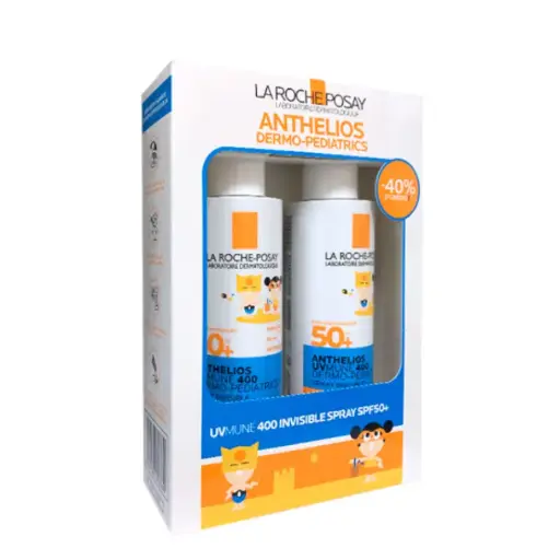 [666323] La Roche Posay Duplo Anthelios Dermo Pediatrics Spray Invisible 2x200ml